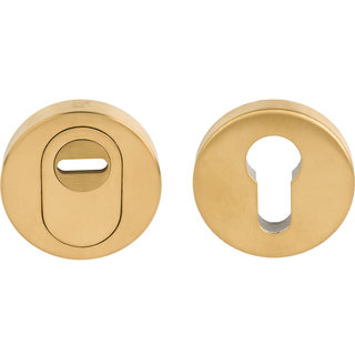 Formani Sicherheitszylinder-Rosette Basics BVEIL-KT massiv SKG*** mattgold PVD