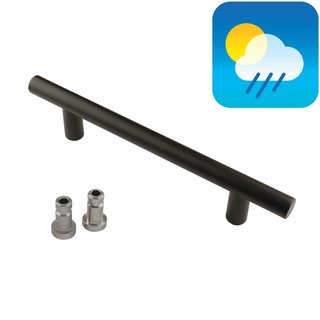 HDD Zwarte deurgreep T 20/200/300 - UV Structuur - Blinde montage