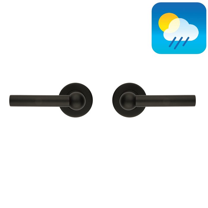 HDD Black door handles RAILY - Structure UV - Round L+L