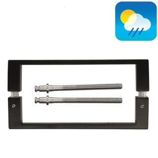 HDD Poignée de porte noire COSMIC 20/200 - Structure UV - paire pour épaisseur de porte >3 CM