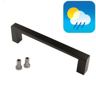 HDD Black door handle COSMIC 20/200 - UV Structure - blind mounting