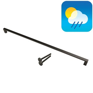 HDD Black door handle COSMIC 20/800 - UV Structure - continuous mounting