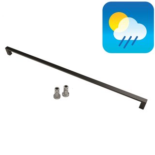 HDD Poignée de porte noire COSMIC 20/800 - Structure UV - montage en aveugle