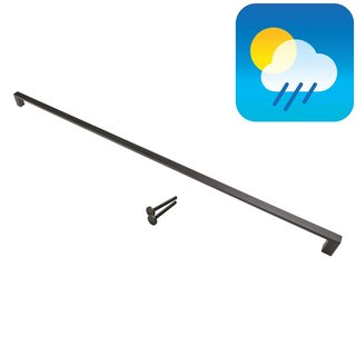 HDD Schwarzer Türgriff COSMIC 20/1000 - UV-Struktur - durchgehende Montage