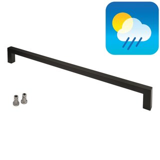 HDD Black door handle CUBICA 20/800 - UV Structure - blind mounting