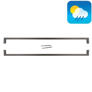 HDD Black door handle CUBICA 20/1000 - UV Structure - pair for door thickness >3 CM