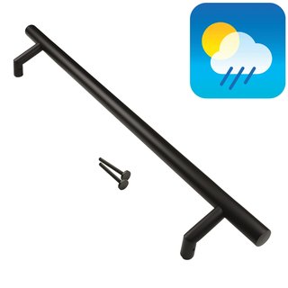 HDD Poignée de porte noire STCOT 32/650/810 - Structure UV - Montage traversant