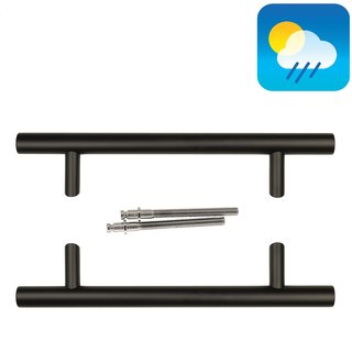 HDD Black door handle ST 32/300/460 - UV Structure - pair for door thickness >3 CM