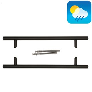 HDD Black door handle ST 32/500/700 - UV Structure - pair for door thickness >3 CM