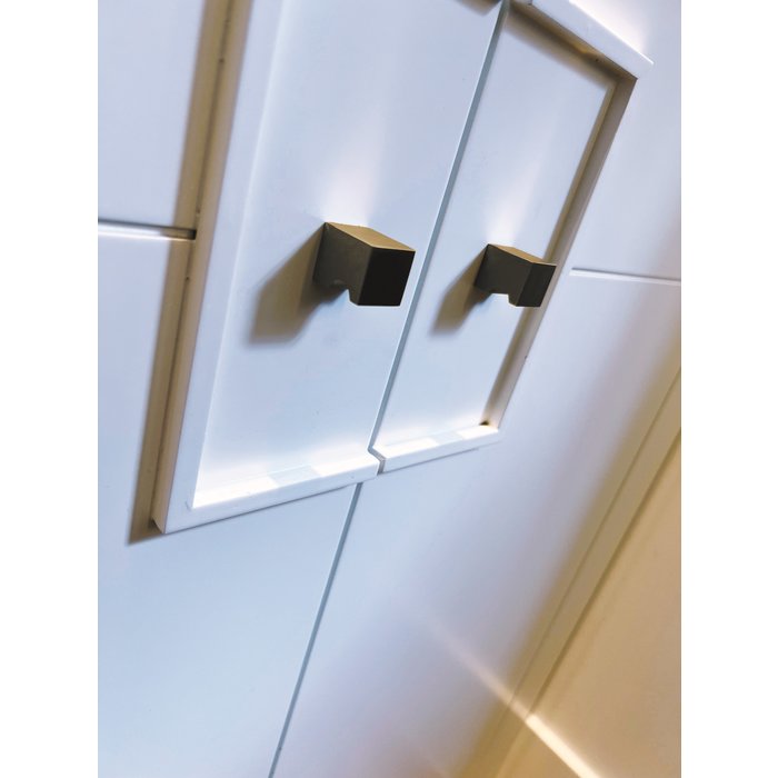 HDD Meubelknop CUBICA top mat goud