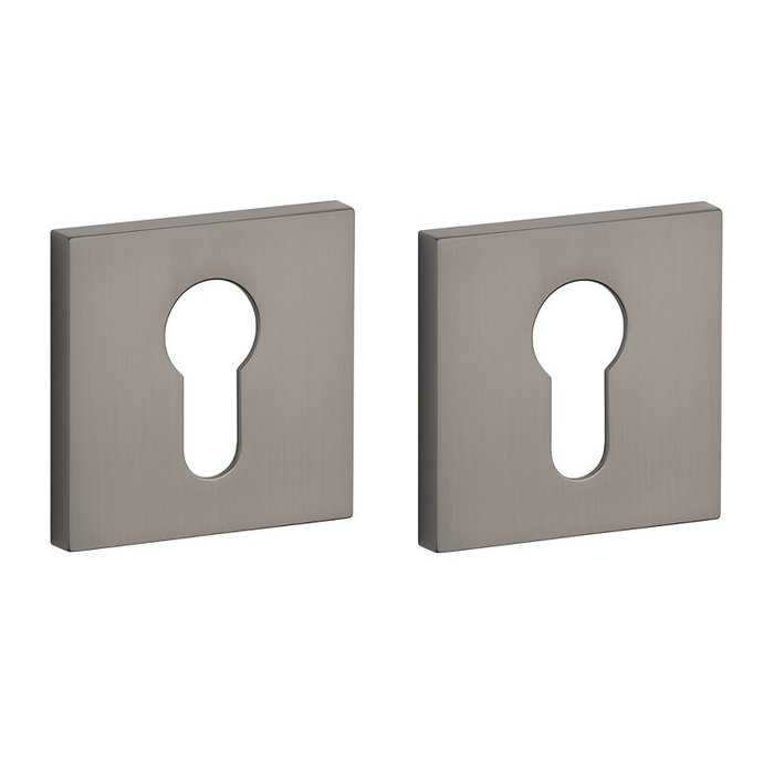 STILE Paire de plaques cylindriques STILE carrées 53x53x7mm titane