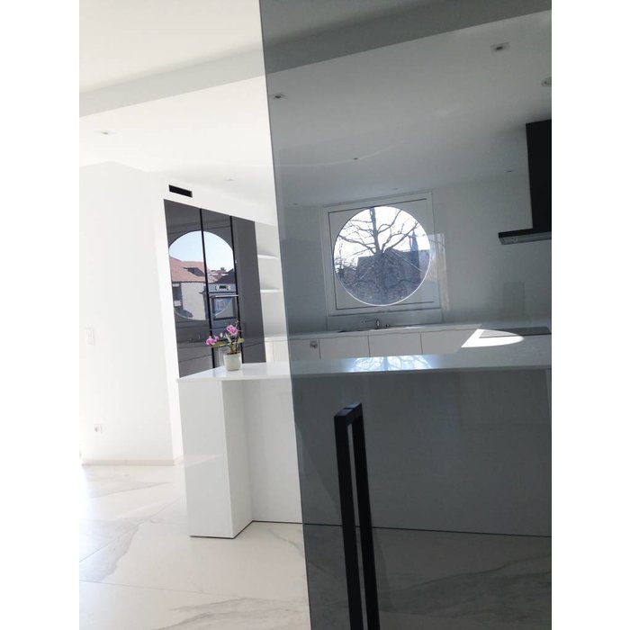 HDD Poignées de porte COSMIC 20/800 en acier inoxydable or mat - paire pour porte vitrée