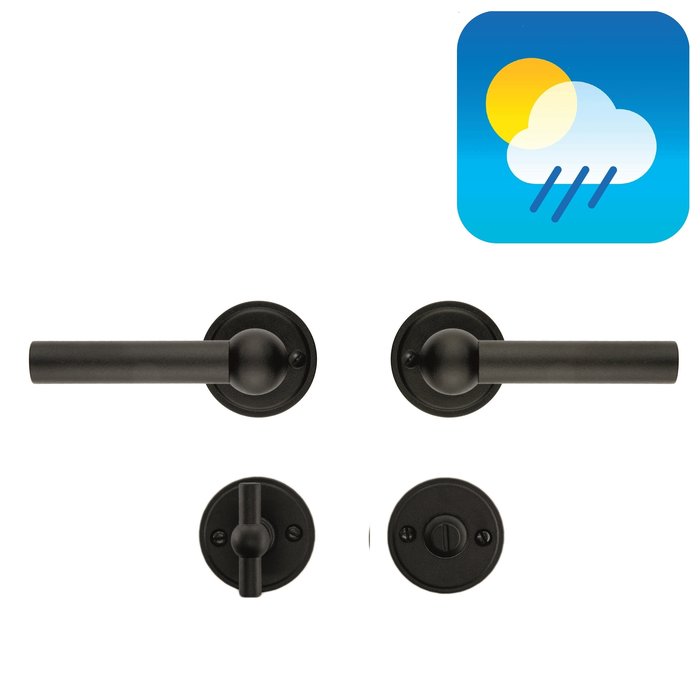 HDD Black door handles PETANA L+L - UV structured lacquer