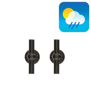 HDD Poignées de porte noires PETANA T+T - Structure UV