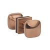 Aprile Pair of doorknobs Aprile QUERCA matt Copper PVD