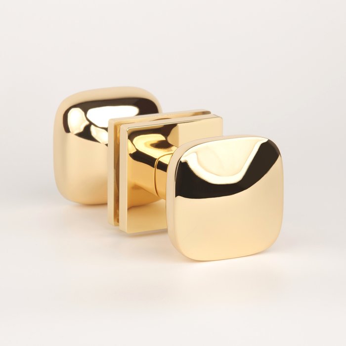 Aprile Pair Aprile QUERCA square 57x57 mm Gold polished