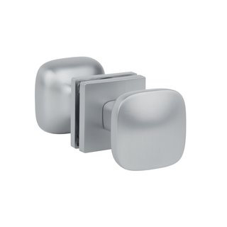Aprile Pair of Aprile doorknobs QUERCA matt Chrome
