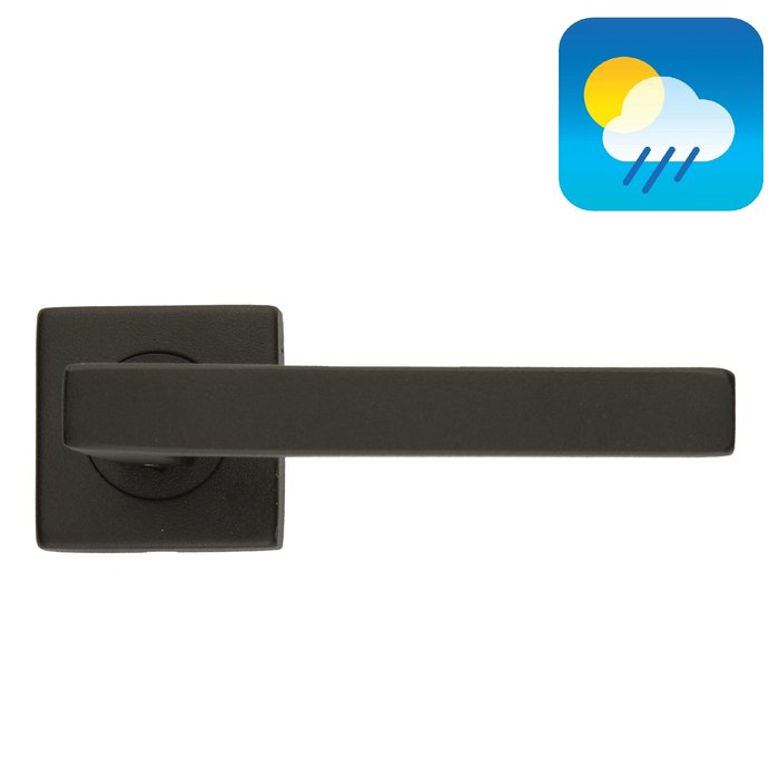 HDD Poignées de porte noires KUBIC SHAPE 16mm - Laque structurée UV