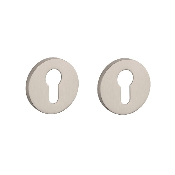 STILE Paar STILE ronde cilinderplaatjes Ø 53x7mm mat nikkel