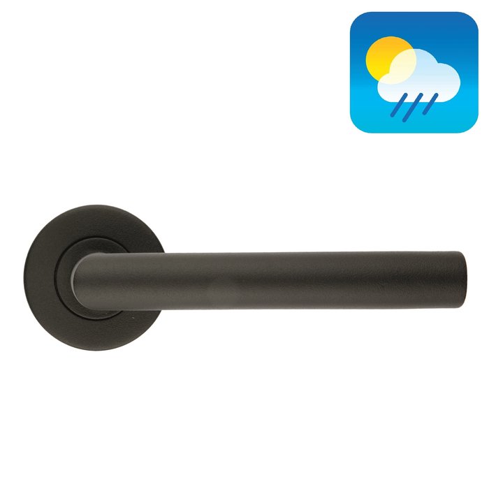 HDD Poignées de porte noires I - FORME 19mm - Structure UV - Classe 3