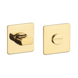 STERK Toilet set KVADRAT 1712 - Ultra thin 3 mm - Gold PVD