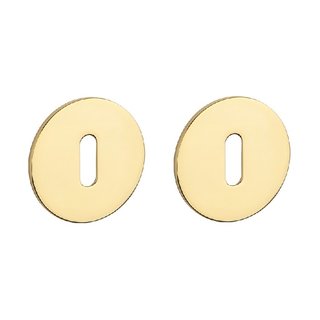 STERK Gouden sleutelplaatjes OVAL 1710 - Ultra dun 3mm - Goud PVD