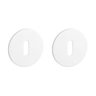 STERK Witte sleutelplaatjes OVAL 1710 - Ultra dun 3mm