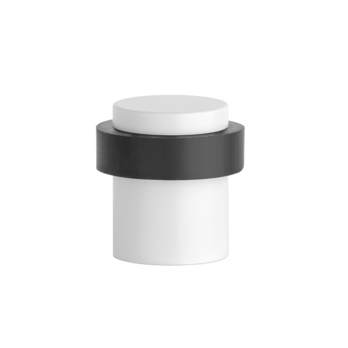 STERK Matt white door stopper 1718 - for floor mounting Ø38x40mm