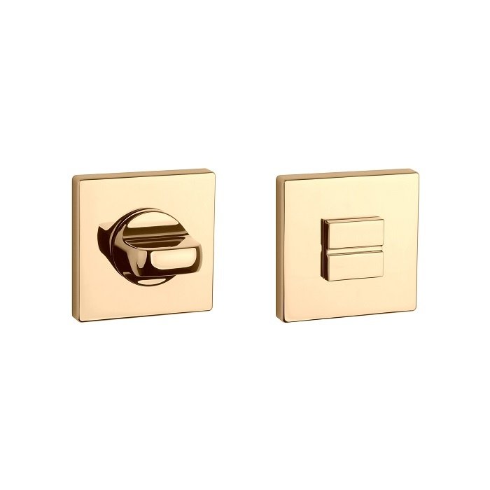 Aprile Vierkant  Aprile WC garnituur 52x52x7mm Goud gepolijst PVD