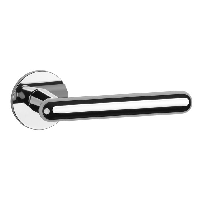 Aprile Solid Aprile door handles ASTERIA polished Chrome round Ø 52x5 mm
