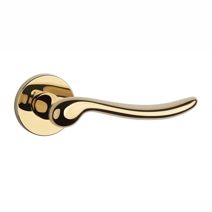 Aprile Solid gold polished PVD Aprile door handles NERINA round Ø 52x7 mm