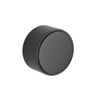 Aprile Aprile furniture knob 1061 black ribbed round