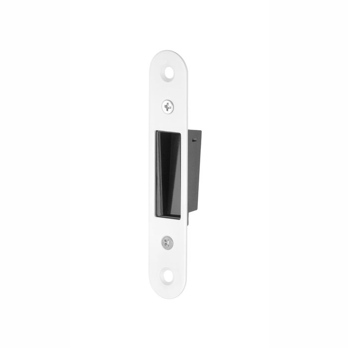 Aprile Matt white adjustable strike plate 2870 for magnetic lock - 122 x 22mm
