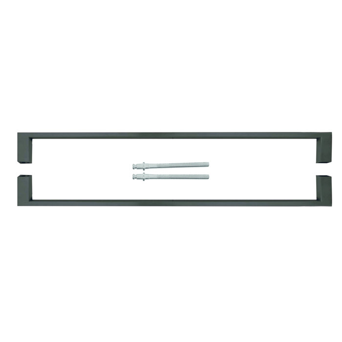 HDD Poignées de porte noires Cosmic 20/500 paire pour porte > 3cm