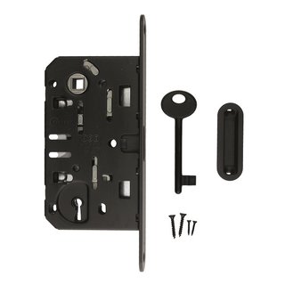 AGB Serrure magnétique noire AGB - 195x18mm - taille de l'arbre de clé 90 mm