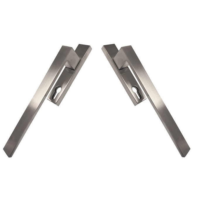 HDD Lifting/sliding door fitting COSMIC stainless steel look - pair of cylinder