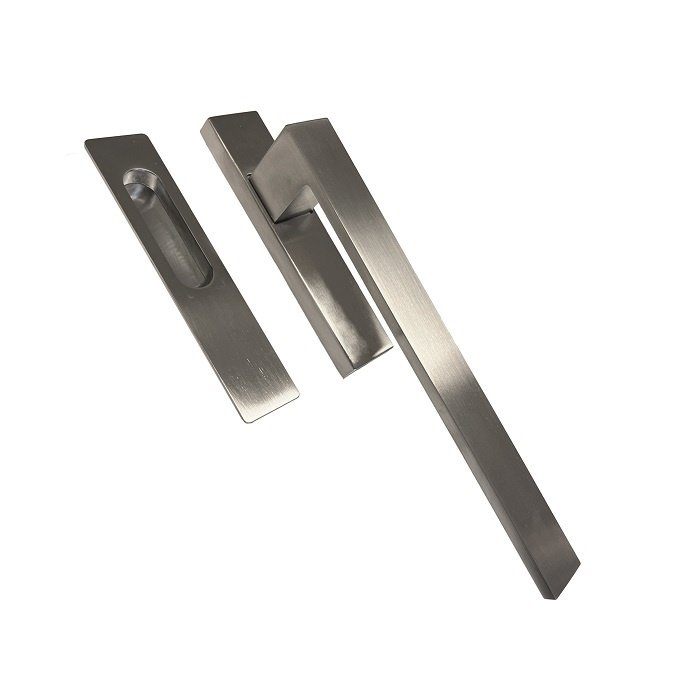 HDD Lifting/sliding door fitting COSMIC stainless steel look -with sliding door bowl
