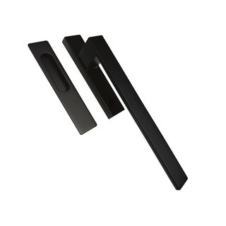 HDD Hebe-Schiebetürbeschlag COSMIC schwarz - mit vertiefter Schale