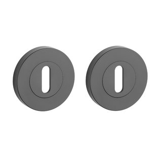 STERK Pair of black key plates 1710 OVAL PRO 8MM