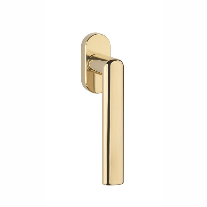 Aprile Solid Aprile window handle SILENA R in gold PVD