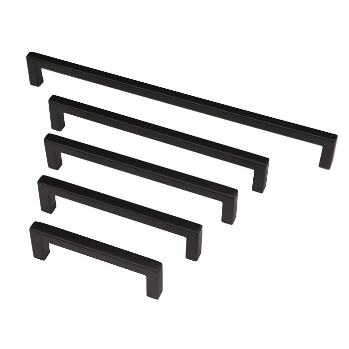 HDD Black furniture handle CUBICA 10mm