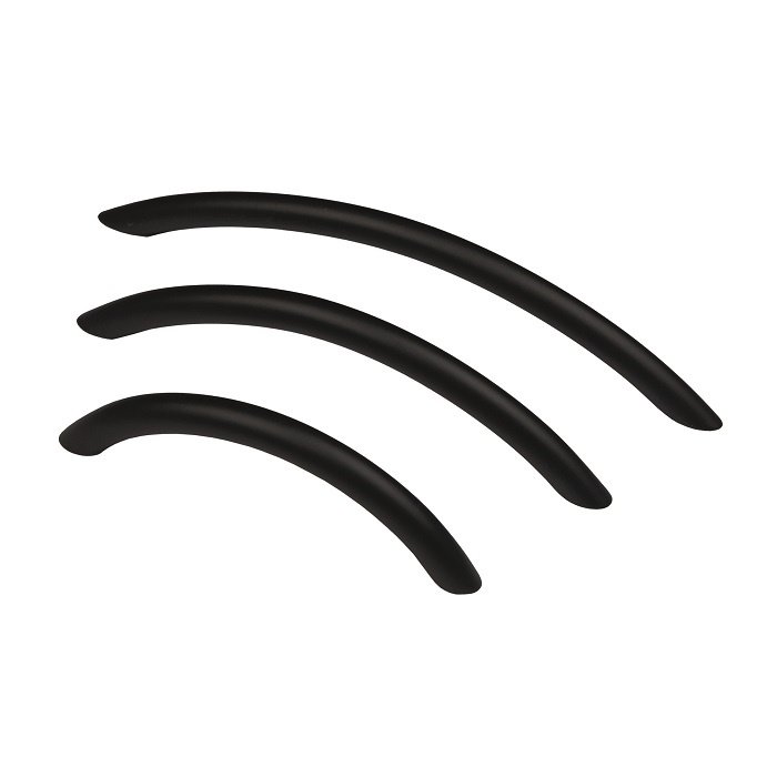 HDD Black furniture handle BOOG 10 mm