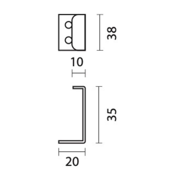 HDD Black corner handle FINE
