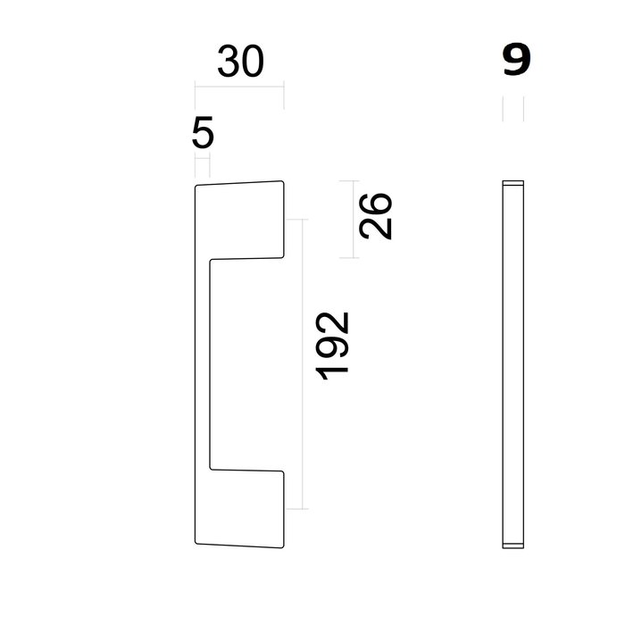 HDD Cromsat furniture handle X-TREME