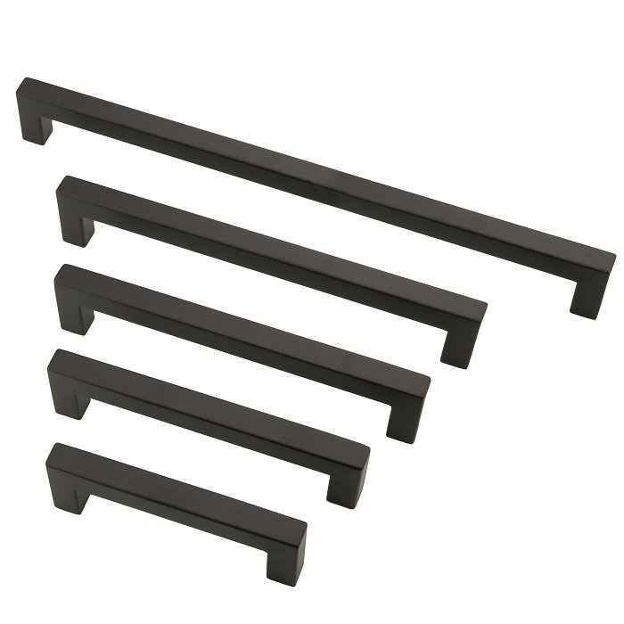 HDD Zwarte meubelgreep CUBICA 12mm