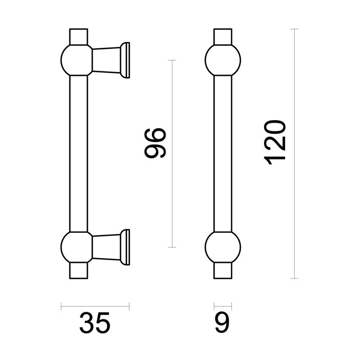 HDD Fonte furniture handle PETRA