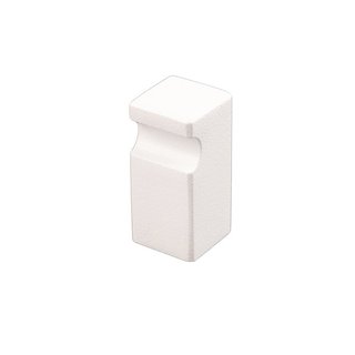 HDD Furniture knob CUBICA TOP 12 mm - white