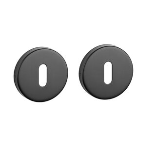 STERK Paar Schlüsselschilder 1710 OVAL 9 mm - Mattschwarz