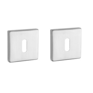 STERK Paar Schlüsselschilder 1710 KVADRAT 9 mm - Edelstahl