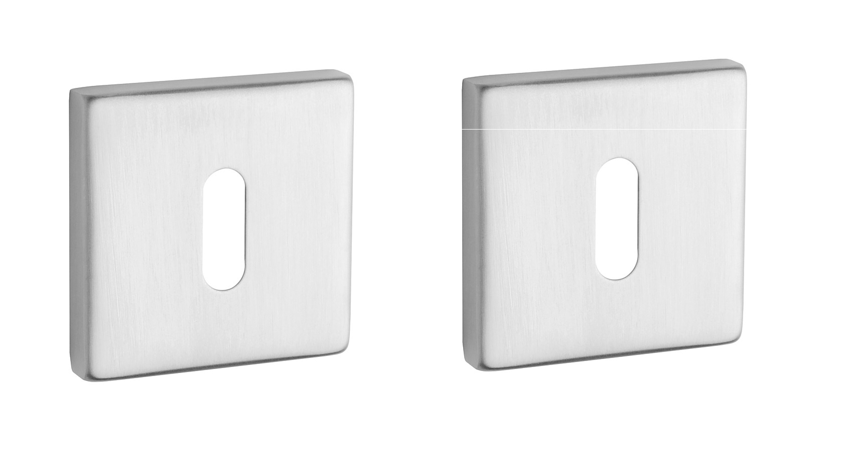 Paar RVS sleutelplaatjes 1710 KVADRAT 9 mm
